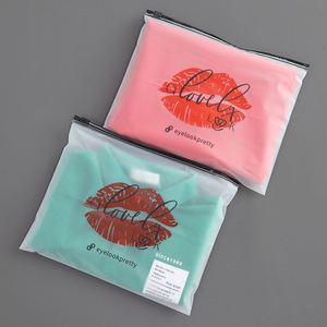 <b>Clear</b>/matte Biodegradable Cosmetic Box Packaging Set Plastic <b>Zip</b> Lock Recycled <b>Zip</b> Lock <b>Bag</b> Poly Frosted Zipper <b>Bags</b> - Product Image 4