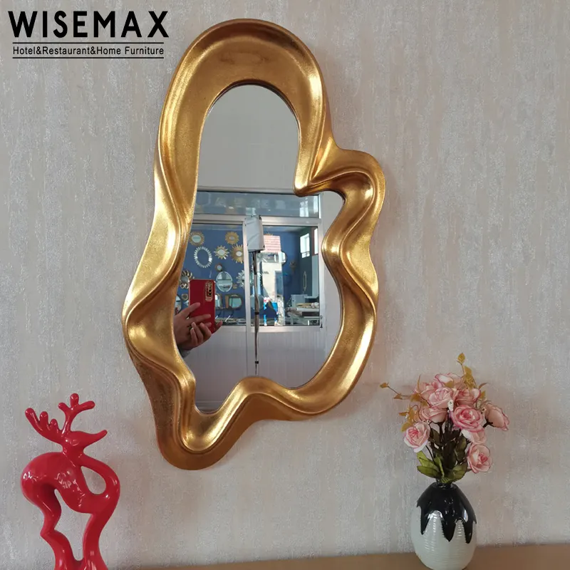 WISEMAX Furnitur Cermin Dinding Elegan Modern Mode Hiasan Dinding Perhiasan Lemari Kaca Cermin Ruang Ganti untuk Penggunaan Rumah