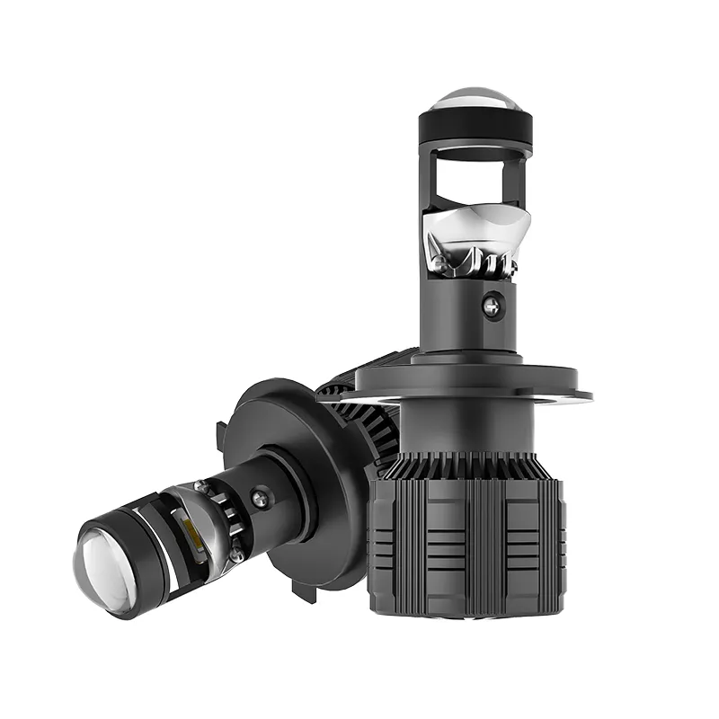 Nieuwe H7 H4 Beste Optische Lens Ontwerp 19Mm Mini Lens 72 Watt Led Koplamp Met Perfecte Lichtverdeling Geen Lamp Fout