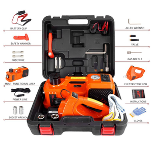 Martinetto Idraulico Elettrico da 5 Tonnellate 12V e Avvitatore a Impulsi, Set di Attrezzi di Emergenza per <span class=keywords><strong>Auto</strong></span> - Product Image 1