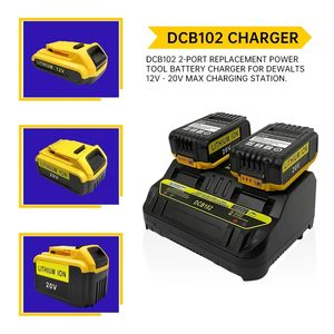 Remplacement <span class=keywords><strong>Urun</strong></span> 2 canaux pour remplacement du chargeur Dewalt pour batterie Dewalt 20v perceuse sans fil chargeur de batterie pour outil électrique - Product Image 4