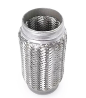 Tubo di Scarico in Acciaio Inox per Auto, Tubo Flessibile Corrugato, Connessione Morbida per Scarico, Modifica Tubo di Scarico, Riduzione del Rumore