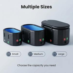 <span class=keywords><strong>Baignoire</strong></span> à glace gonflable portable multi-tailles pour intérieur et extérieur, avec couvercle et pompe à air - Product Image 6