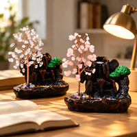Nouvelles Décorations Modernes en Gros : Arbre Zen en Améthyste Fait Main avec Base Rocailleuse pour la Maison