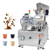 Machine automatique de remplissage et de scellage de capsules de café Nespresso K Cup Dolce Gusto, machine de fabrication de capsules de café en poudre
