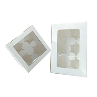 Offre Spéciale 2 4 6 12 grille alimentaire emballage muffin dessert boîte oeuf tarte papier boîte plateau intérieur cupcake boîte et emballage