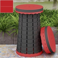 Chaise pliante polyvalente pour l'extérieur avec chargeur USB rétractable Tabouret de camping réglable pour l'entrée, l'école et l'appartement