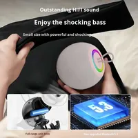 Haut-parleur sans fil portable 5W le plus vendu en tissu, haut-parleurs d'extérieur, haut-parleurs portables sans fil avec BT USB AUX FM