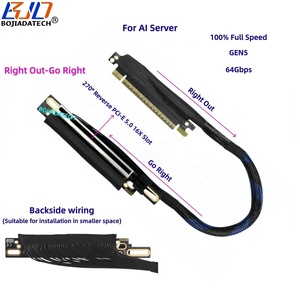 Cable <span class=keywords><strong>de</strong></span> Extensión PCIe <span class=keywords><strong>PCI</strong></span>-E 5.0 16X a Tarjeta Gráfica X16 GEN5, 270 Grados, 64Gbps, 30CM, 40CM, 50CM, 60CM, 80CM, para Servidor <span class=keywords><strong>de</strong></span> IA - Product Image 2