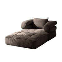 2026 Neues Vakuum-Kompressions-2-in-1-Klappsofa mit einem Sitz für das Wohnzimmer, Cordbezug und Armlehnen mit Kissen