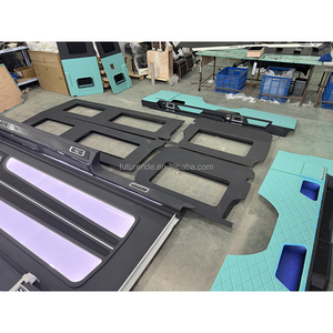 Mercedes Sprinter W907 OEM Interior Kit Teal Quilted Style <b>Illuminated</b> Ceiling Blue Custom - Product Image 3