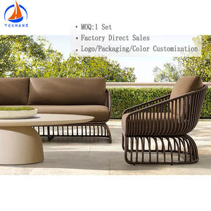 Luxe 7 pièces <span class=keywords><strong>demi</strong></span>-cercle pe rotin patio ensemble tissage chauffage sectionnel coin canapé <span class=keywords><strong>rond</strong></span> patio <span class=keywords><strong>salon</strong></span> - Product Image 6