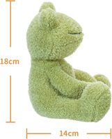 Peluche grenouille agneau abricot super douce et mignonne, jouet anti-stress moelleux de 18 cm pour enfants, rembourrage PP, unisexe