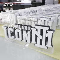 Haute transparence cristal clair acrylique lettres verre comme apparence pour les présentoirs de détail de luxe Showroom décor et centres de spa