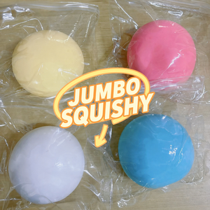 Juguete Sensorial Antiestrés de Peluche con Forma de Bola de Queso Líquido Gigante, Juguete Novedoso con Forma de Comida para Niños y Adultos - Product Image 4