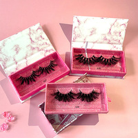 Vente en gros Emballage Personnalisé Marque Privée Faux Cils Vison à Bande Complète 3D Fluffy Lashes Extensions Natural Look Luxury Touch