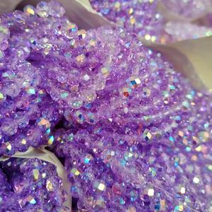 Groothandel glazen kristallen rondelle kralen met facetgeslepen nieuwe verfkleuren kristalglas kralen voor het maken van sieraden uit Yiwu fabriek - Product Image 3