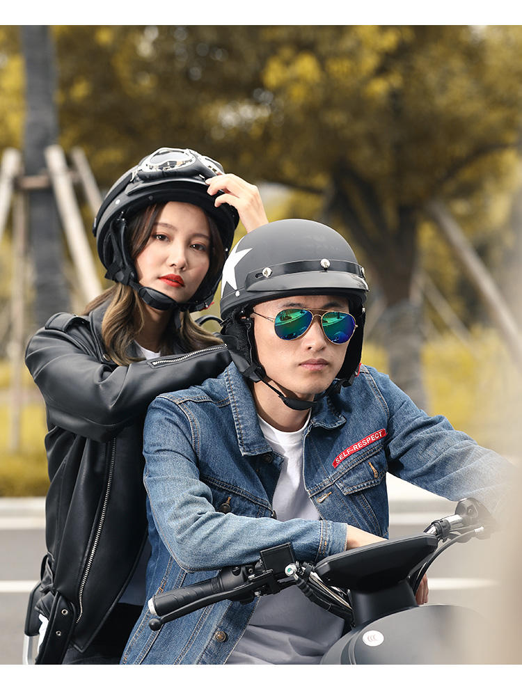 German Motorcycle Cool Motorcycle Half Helmets Outlaw Helmets T99