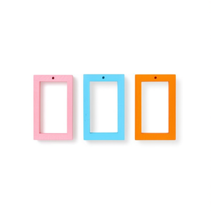 กรอบไม้ทรงสี่เหลี่ยม ILAN ขนาด 50x30 มม. 3 ชิ้น อุปกรณ์งานฝีมือ - Product Image 1