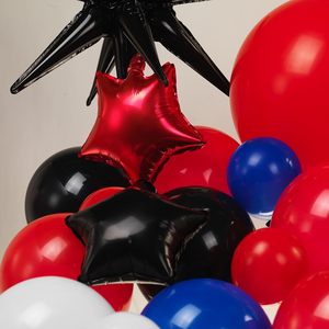 Kit de Arco de Guirnalda de Globos, Globos Grandes de Mylar con Forma de Estrella para Fiesta de Cumpleaños con Temática de Spiderman, Decoraciones Inspiradas en Superhéroes para Niños - Product Image 3