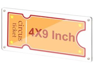 Fabriek Groothandel Doorzichtig Acryl <span class=keywords><strong>Display</strong></span> Dubbelzijdig <span class=keywords><strong>Ticket</strong></span> Stomp Vitrine Voor Thuis - Product Image 1