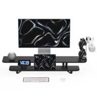 Support d'écran universel, organiseur de bureau ergonomique, étagère de bureau pour écran d'ordinateur, rangement de bureau avec économie d'espace