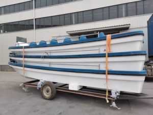 Grandsea-<span class=keywords><strong>Barco</strong></span> de fibra de vidrio para transporte de pasajeros, Panga de 12 asientos de 7m de longitud, modelo a la venta - Product Image 5
