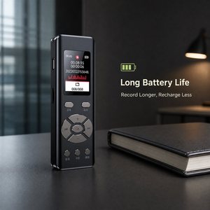 Dictaphone portable professionnel en métal avec double microphone, suppression du bruit, USB WAV, à clipser, pour réunions, ajustement personnalisé, directement de l'usine - Product Image 2