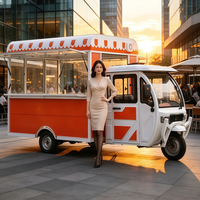 Kiosque à limonade orange élégant avec structure en acier inoxydable, mobilité sur 4 roues, design personnalisable pour usage extérieur