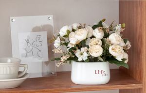 H446 Diseños Modernos de Flores Artificiales de Alta Gama, Arreglos Decorativos Hechos <span class=keywords><strong>a</strong></span> Mano para Mesa de Comedor, <span class=keywords><strong>Refrigerador</strong></span> y Oficina - Product Image 4