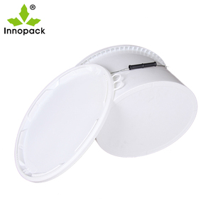 <span class=keywords><strong>7.5</strong></span> lít hình bầu dục cấp thực phẩm PP nhựa Xô có nắp đậy và xử lý cho hải sản/Sơn/keo - Product Image 5