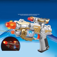 Pistolet laser à vibration vocale électrique, équipement de jeu de combat pour garçon, jouet militaire en plastique, brillant, flash, pistolet jouet, mitrailleuses