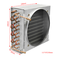 Unités de refroidissement à condenseur à ailettes en cuivre et aluminium pour usage en restauration et supermarchés, compatibles R-22/R134a/R-410A/R-404A