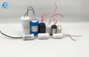 คาปาซิเตอร์มอเตอร์ <span class=keywords><strong>CBB60</strong></span> <span class=keywords><strong>10UF</strong></span> 400VAC/450VAC พร้อมสายเคเบิล - Product Image 3