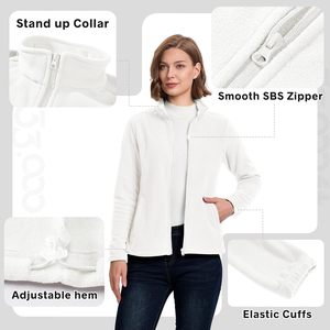 33,000ft <b>Women's</b> Polar <b>Fleece</b> Jacket Zip Up Lightweight Hiking Sweatshirt Warm Winter Coat With Pockets - Product Image 5