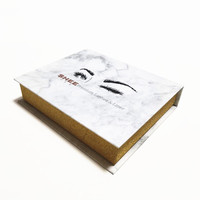 Boîte à cils en carton robuste et écologique avec impression de logo personnalisée en feuille métallique et structure solide