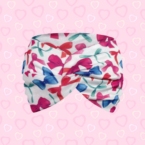 Pinza de Pelo Personalizada Ecológica para el Día de San Valentín con Estampado de Corazón, Lazo Cruzado Elástico, Ancho, Moderno, Decoración para Mujer - Product Image 1