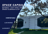 Chine Prix compétitif Conception luxueuse Capsule House Portable Préfabriqué Mobile Cuboïde Pod Pratique Space Capsule House