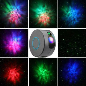 Lampe de projection d'étoiles laser moderne ABS avec lumière LED nocturne disco Aurora, ambiance gypsophile, avec télécommande - Product Image 5