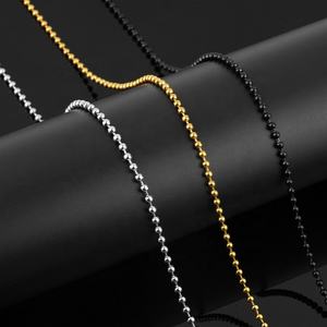 สร้อยคอแบบลูกปัดโซ่สแตนเลส โรงงานผลิต ขายส่ง อุปกรณ์เครื่องประดับคุณภาพสูง - Product Image 2