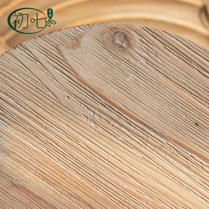 Bandeja Redonda de Madera Maciza Tallada Estilo Vintage Francés para Frutas, Jarrón Decorativo para Mesa, Decoración para Bodas - Product Image 3