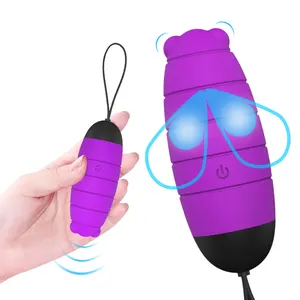 S069 Small Purple Little Bee Shape Vibrator Love Egg Remote Control G-Spot with 9 Speed Vibrating