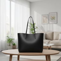 Sac à main pour femme en cuir vegan de luxe, sac fourre-tout pour le travail, sac à bandoulière en PU avec logo personnalisé