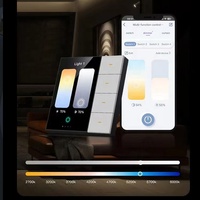 Interrupteur intelligent Tuya 3,5 pouces à écran tactile Zigbee 4 gangs avec relais, 8 scènes, détection radar humaine, variateur de lumière et contrôle de rideaux pour maison connectée