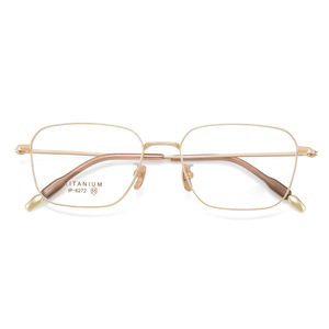 Montures de lunettes carrées en titane 6272, monture complète, confortables, unisexes, verres en acrylique, origine Danyang - Product Image 1