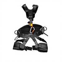 Harnais de sécurité complet en polyester pour sauvetage incendie avec ascenseur de poitrine, équipement de protection antichute haute résistance