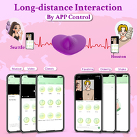 Vibrator Sexspielzeug für Frauen Tragbar APP-Fernbedienung 10 Modi Geräuscharmes Design IPX6 Wasserdicht USB Magnetisches Aufladen Vibrador