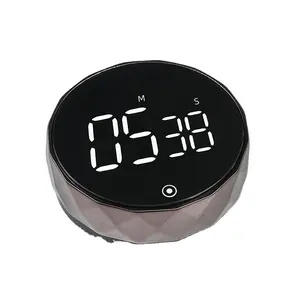Timer digitale LCD pneumatico circolare aspirazione magnetica rotante LCD timer da cucina per uso domestico
