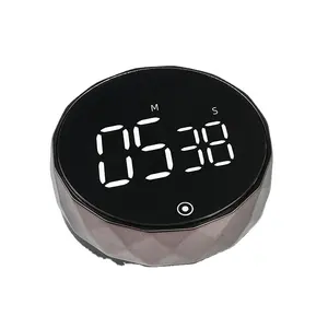 Digitaler LCD-Timer Reifen kreisförmige magnetische Absaugung rotierender LCD-Küchen-Timer für den Haushalt