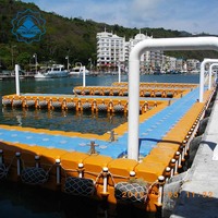 Bouée de plate-forme de quai flottant de ponton de flotteur de bateau en plastique de HDPE pour des approvisionnements marins